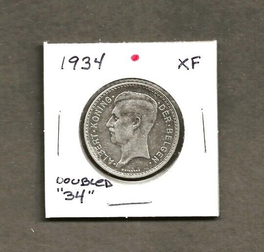 Read more about the article BELGIUM 1934 20 Francs EXTREMELY RARE Double Die Error Silver