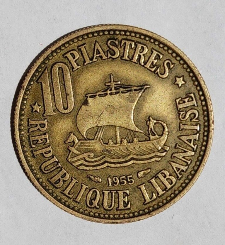 Read more about the article Lebanese 10 piastres Coin 1955