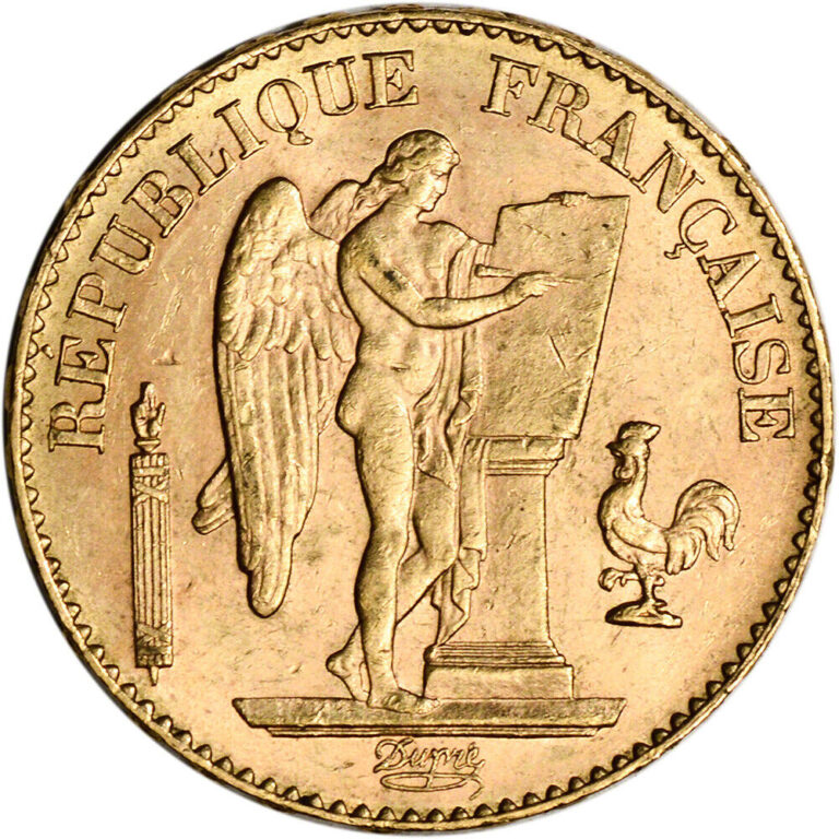 Read more about the article France Gold 20 Francs .1867 oz – Angel – BU – Random Date