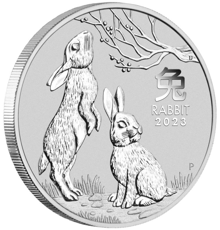 Read more about the article 2023 5oz Silver Bullion Lunar Year of The Rabbit $8 Coin Australia In Capsule