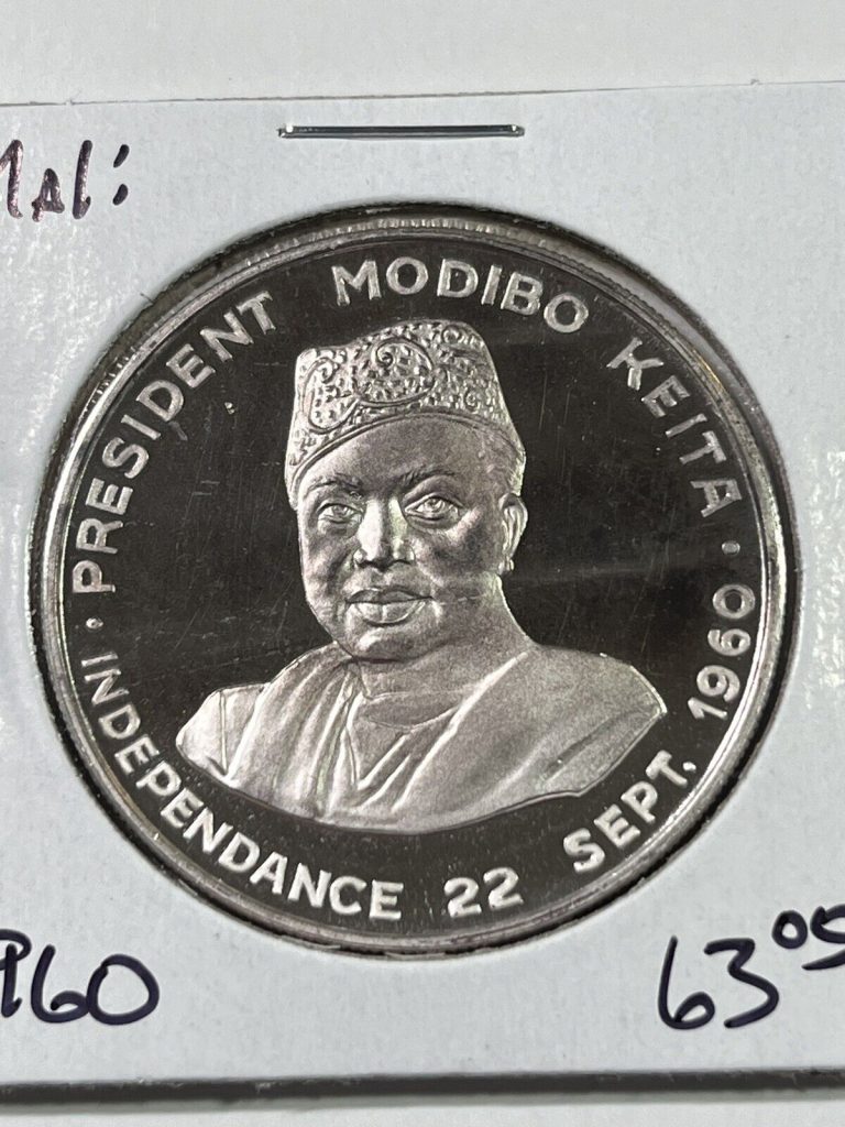 Read more about the article 1960 Mali 10 Francs Silver Proof Coin Celebrating Independence Low Mintage