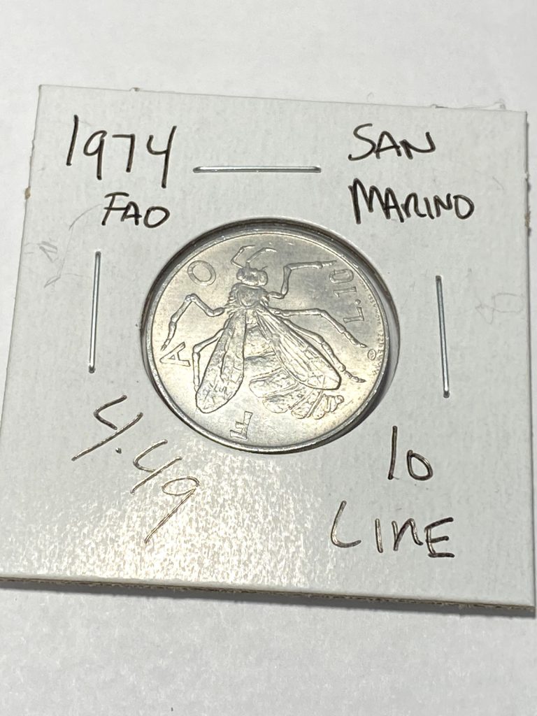 Read more about the article 1974 San Marino 10 Lire – ‘FAO’