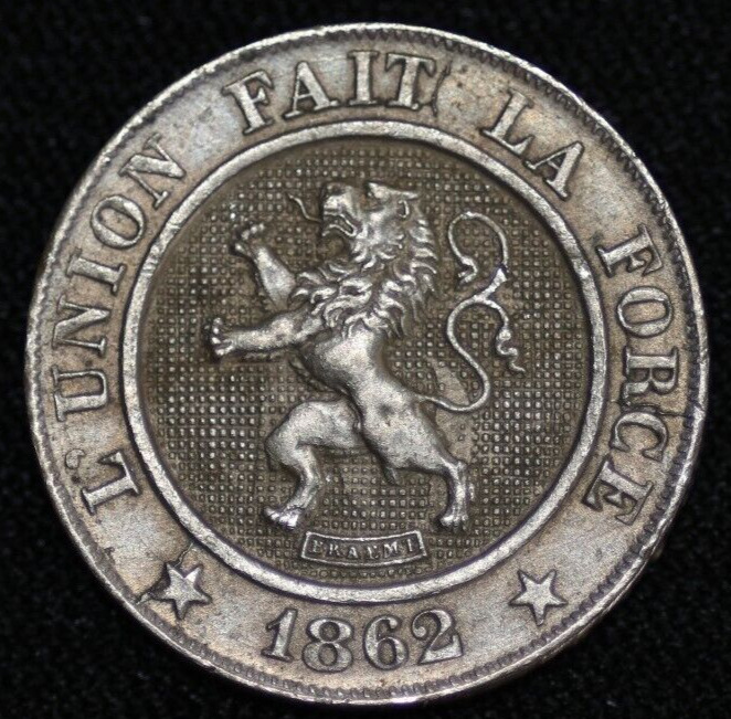 Read more about the article BELGIUM ~ 10 Centimes ~ 1862 ~ DUTCH ~ Quality World Coin ☘️ W-#229 ☘️