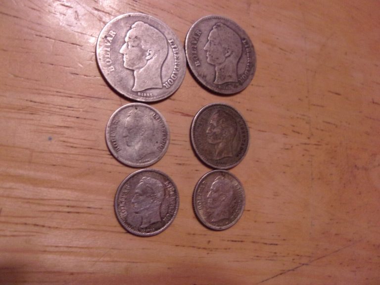 Read more about the article Venezuela lot Bolívar 6 SCRAP Silver SMOOTH coins 