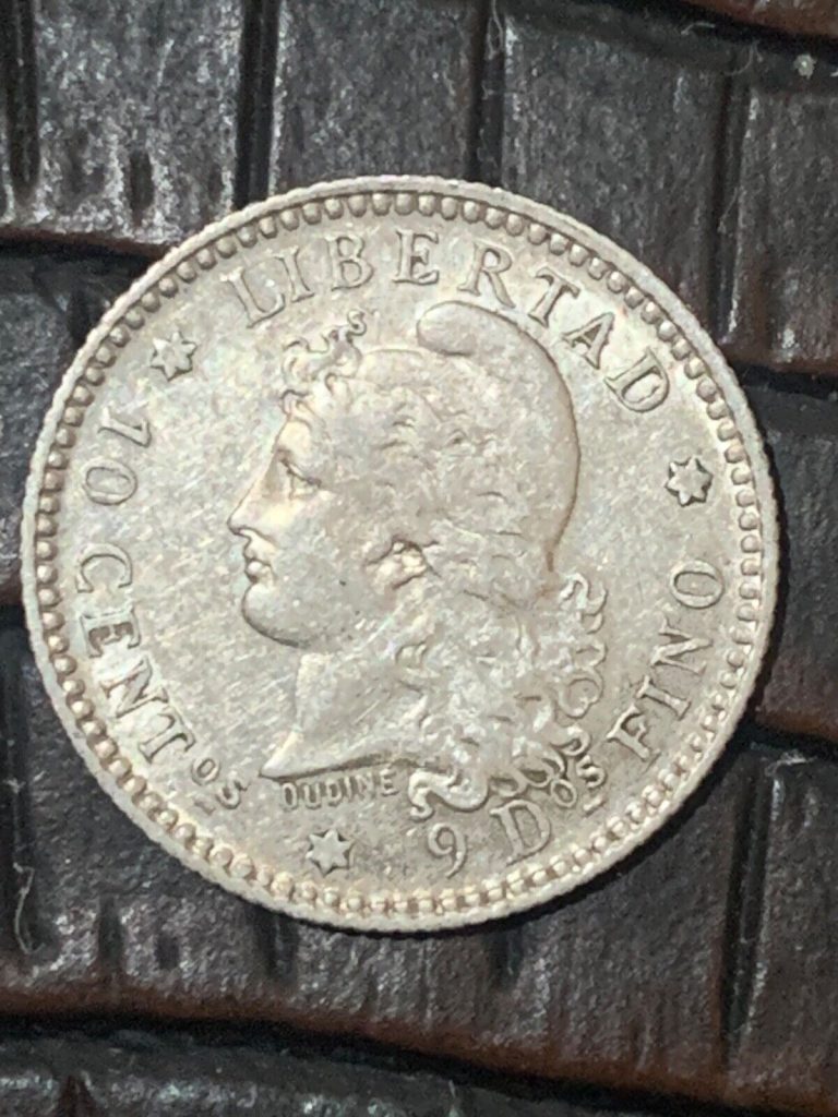 Read more about the article Argentina 1883 Silver 10 Centavos Coin