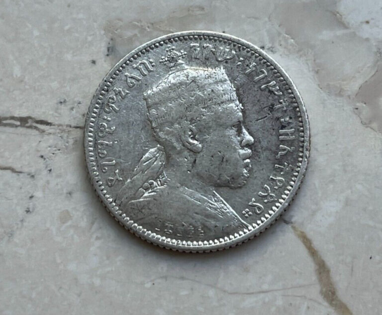 Read more about the article 1895 (1903) A Ethiopia 1/4 Birr – Cleaned and Other Problems  bg