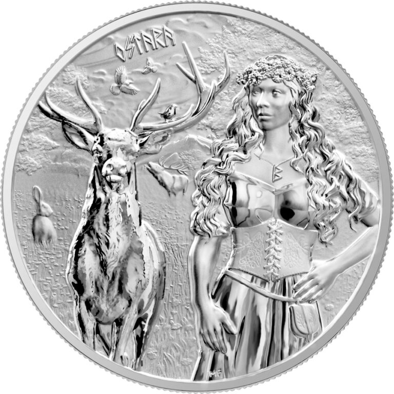 Read more about the article 2023 Germania Valkyries Ostara 1 oz .999 Silver BU Round Coin in capsule w/ coa