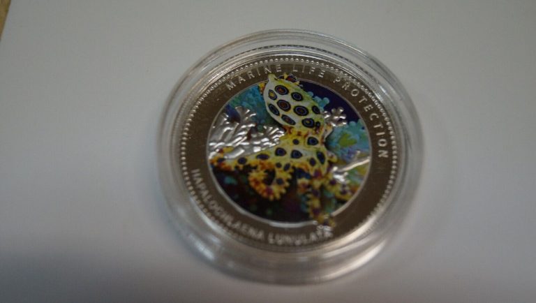 Read more about the article 2012 REPUBLIC OF PALAU 5$ MARINE LIFE PROTECTION BLUE RINGED OCTOPUS SILVER COIN
