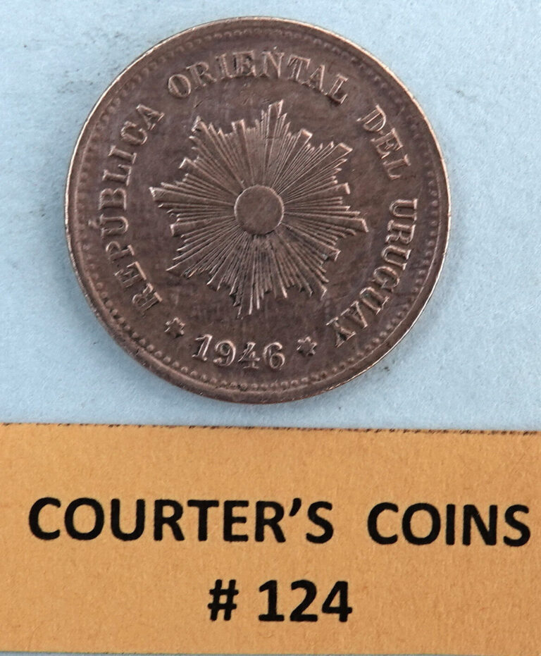 Read more about the article Uruguay  5 Centesimos  1946     [Courter’s Coins]