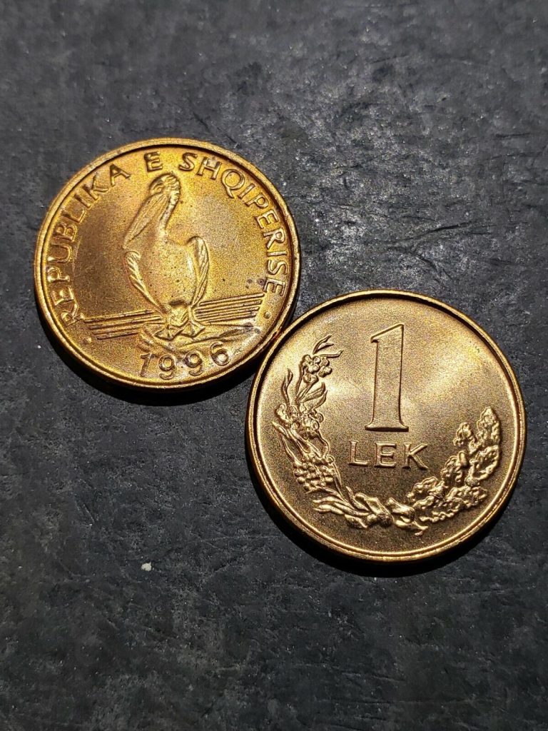 Read more about the article Lot of 2 ALBANIA 1996 1 LEK Coins from Uncirculated Roll **1 Year Type Coin**