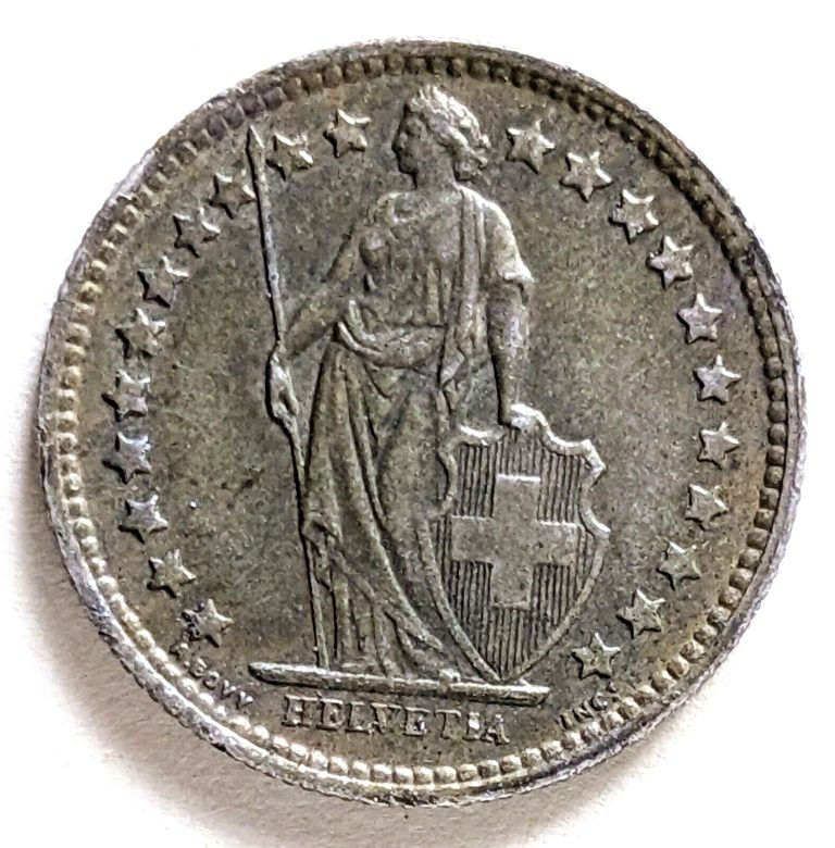 Read more about the article 1957 / Swiss / ½ Franc Coin /Switzerland