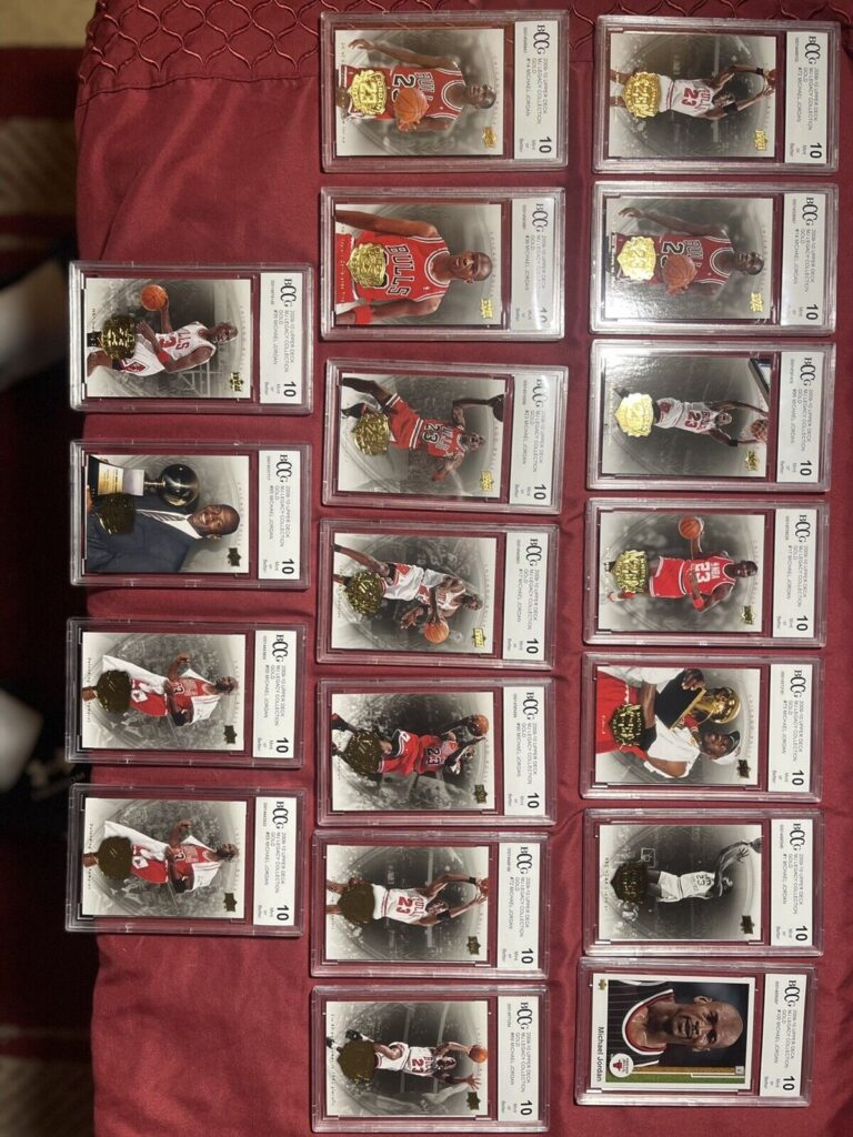 Read more about the article michael jordan lot PSA 10’s  Rare Uncut McDonald’s Cards  Coins