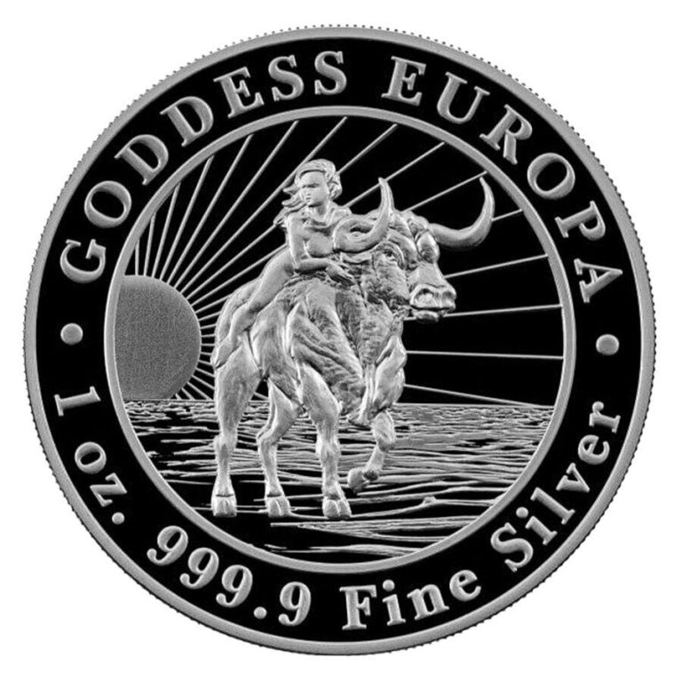 Read more about the article Chad 2023 5000 Francs 1-oz Silver Goddess Europa BU