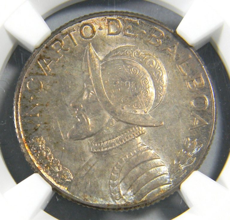 Read more about the article Panama Republic 1/4 Balboa 1930  Philadelphia mint KM 11.1 NGC MS63