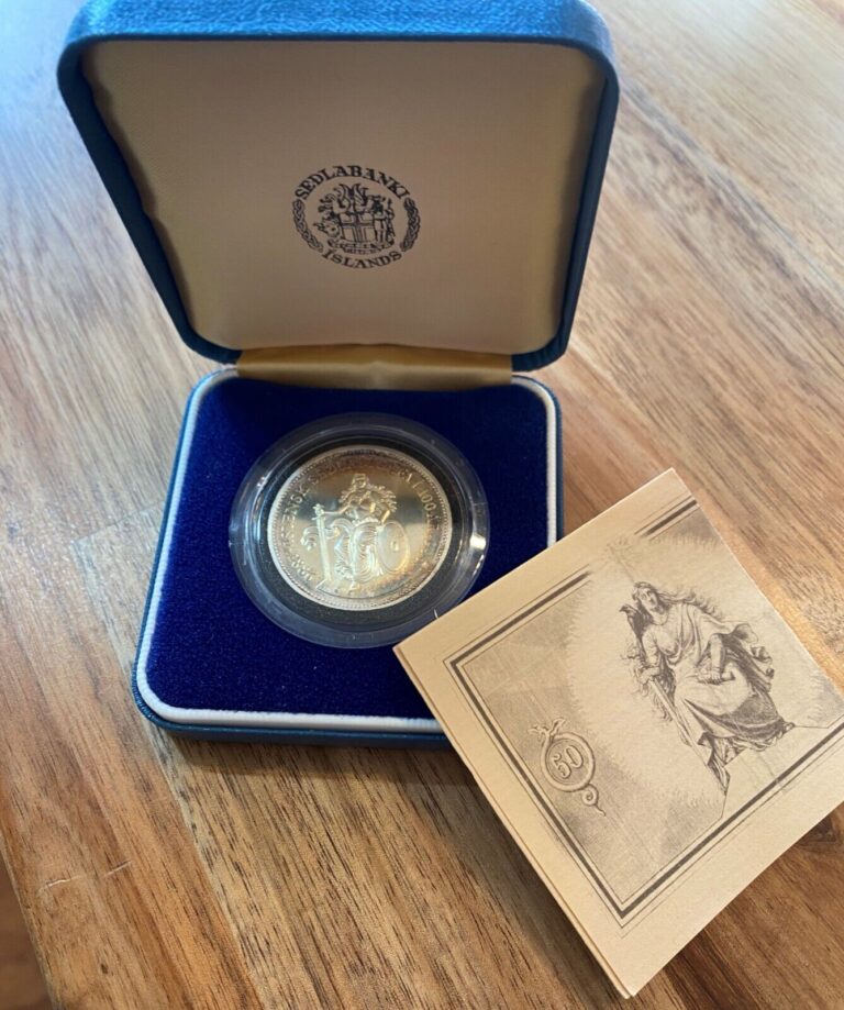 Read more about the article Coin Iceland 500 Kronur 1986 KM30a  silver proof commemorative