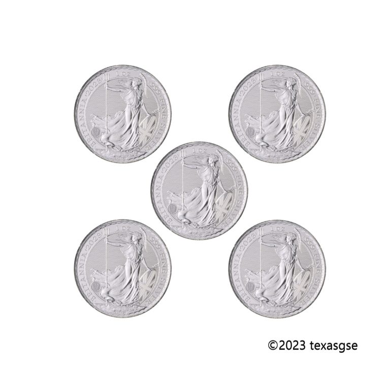 Read more about the article 2023 Great Britain £2 Britannia 1 oz Silver Charles III Effigy Coin – Lot of 5