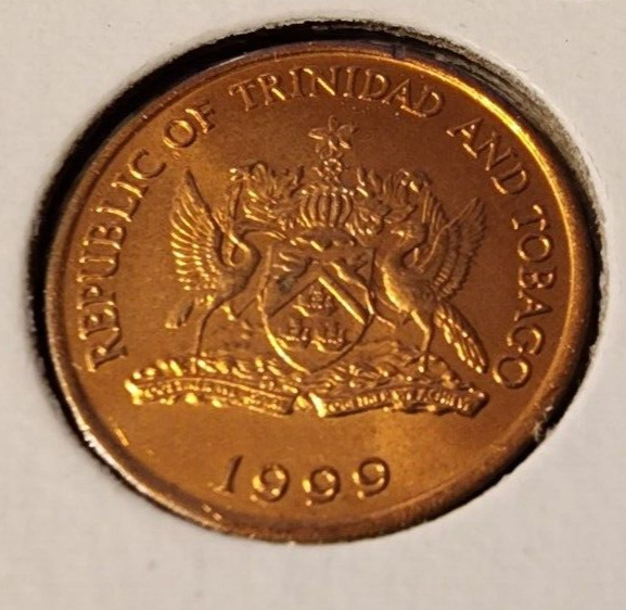 Read more about the article Trinidad and Tobago 1 Cent 1999 Uncirculated Foreign Coin 2×2 Holder hummingbird