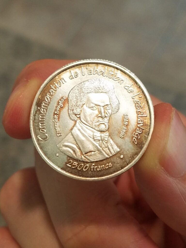 Read more about the article 2007 Mali 2500 Francs Silver Coin BU  Frederick Douglas  Only 850 Minted