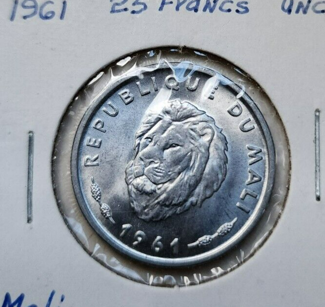 Read more about the article 1961 Mali 25 Francs Coin BG