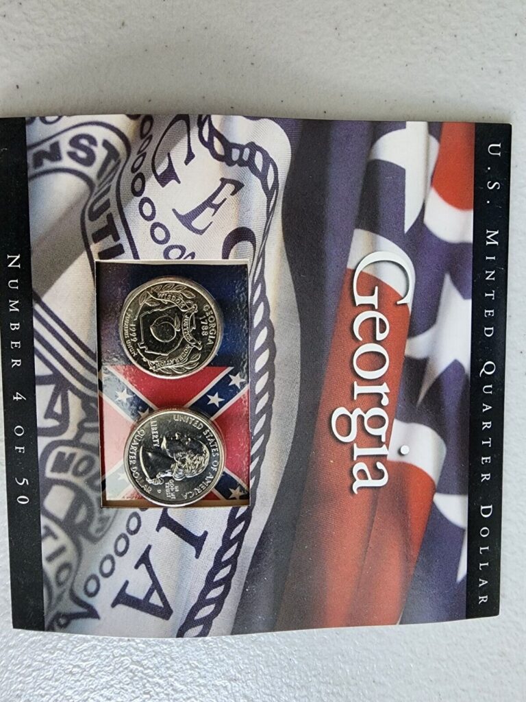 Read more about the article Coins of America – State Quarter – Set of 2 P-D Mint #4 of 50 -1999 Georgia