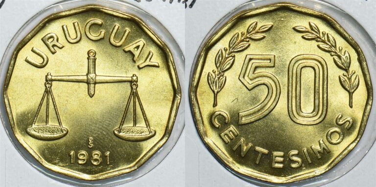 Read more about the article Uruguay 1981 S 50 Centesimos 198515 combine shipping