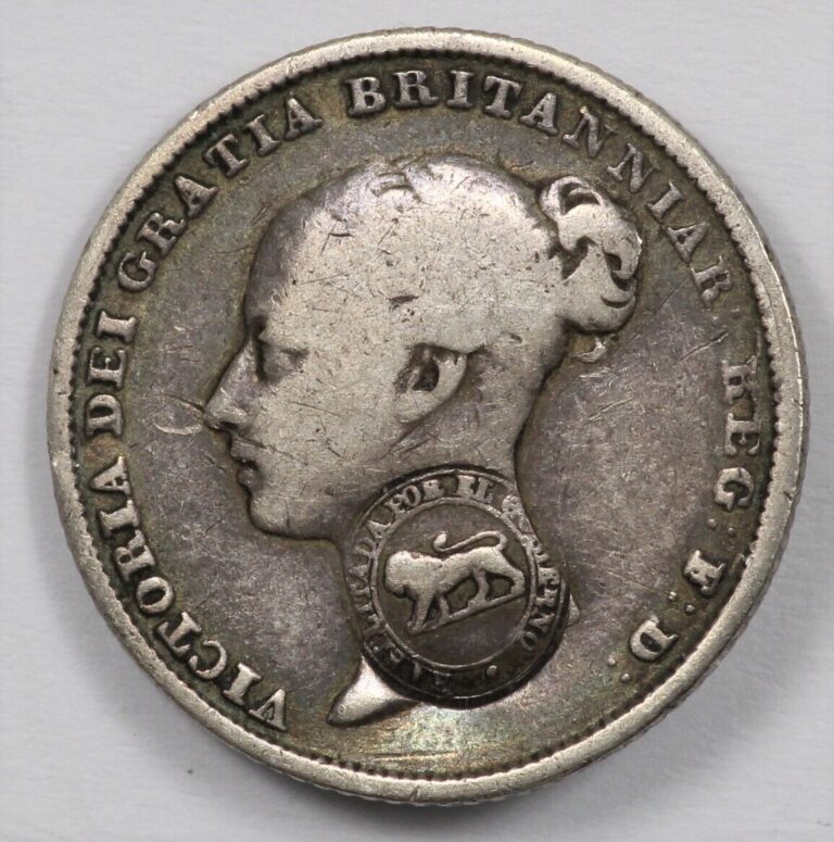 Read more about the article (1849-57) Costa Rica Real Type VI C/M on 1842 GB Victoria Sixpence