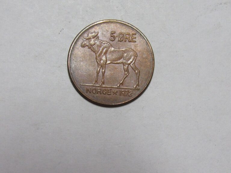 Read more about the article Old Norway Coin – 1972 5 Ore Moose – Circulated