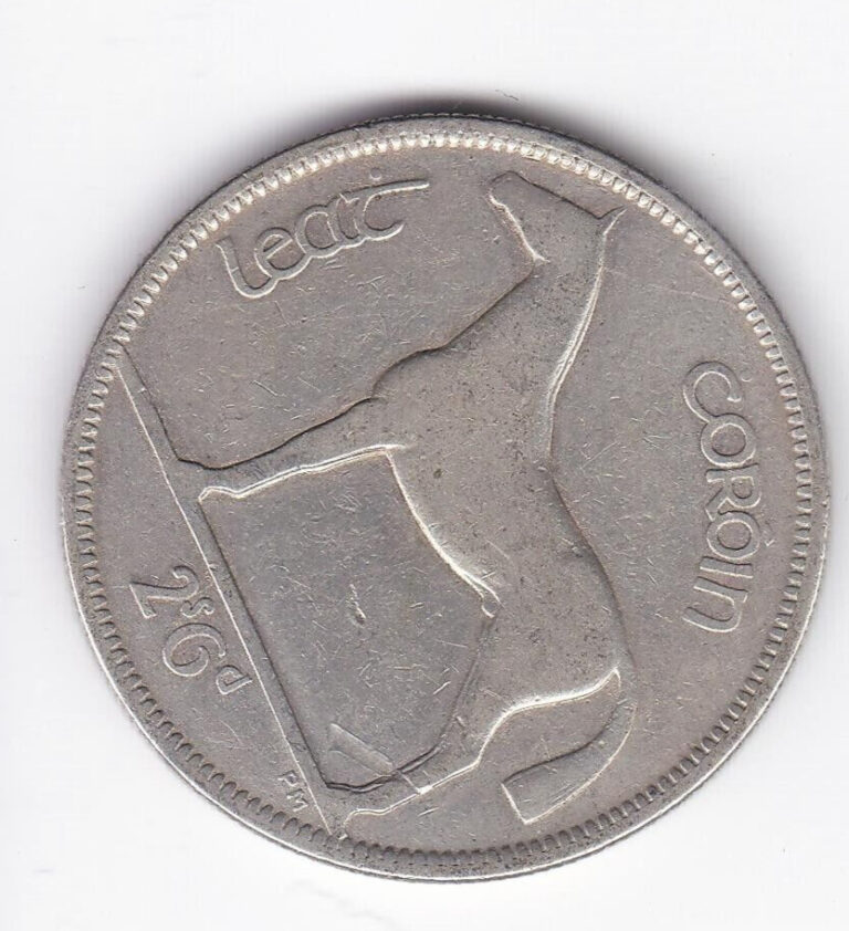 Read more about the article 1928 Ireland 1/2 Crown  Large SILVER Coin