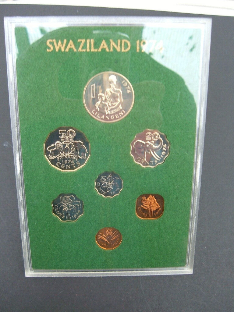 Read more about the article Swaziland.  1974 Royal Mint  Proof 7 coin Set .