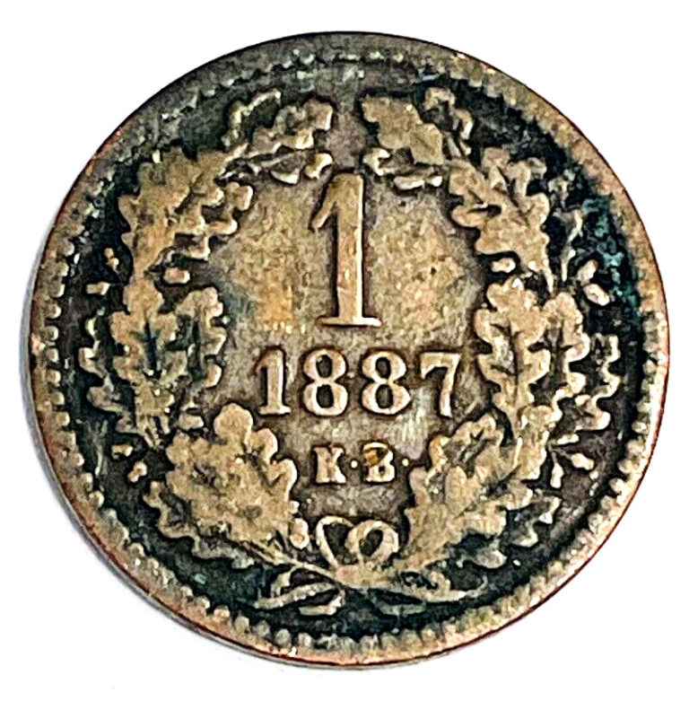 Read more about the article 1887 COIN Hungary Krajczar KM# 458 1887-KB Copper Europe World Foreign Old Coins