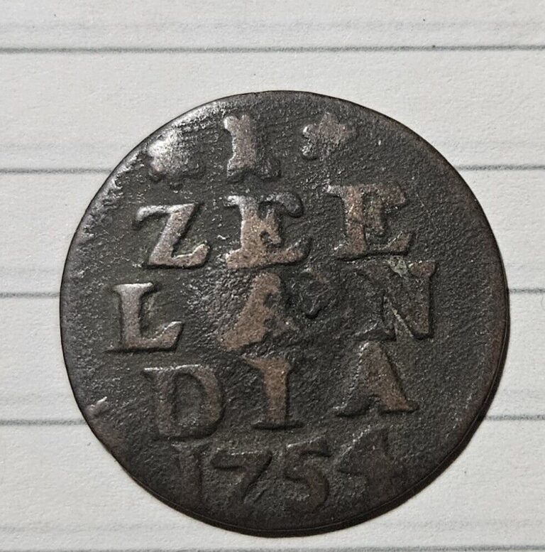 Read more about the article 1754 Netherlands Dutch Republic  1 Duit Coin