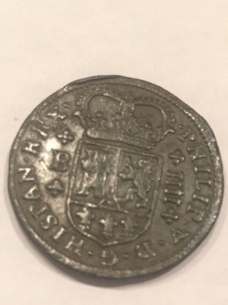 Read more about the article Metal Detector find: 1700’s SPAIN 4 Maravedis Colonial Coin King Phillip V X14