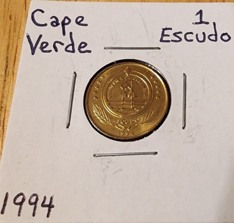 Read more about the article Cape Verde 1 Escudo 1994 / UNC Foreign Coin Loggerhead Sea Turtle Island Money