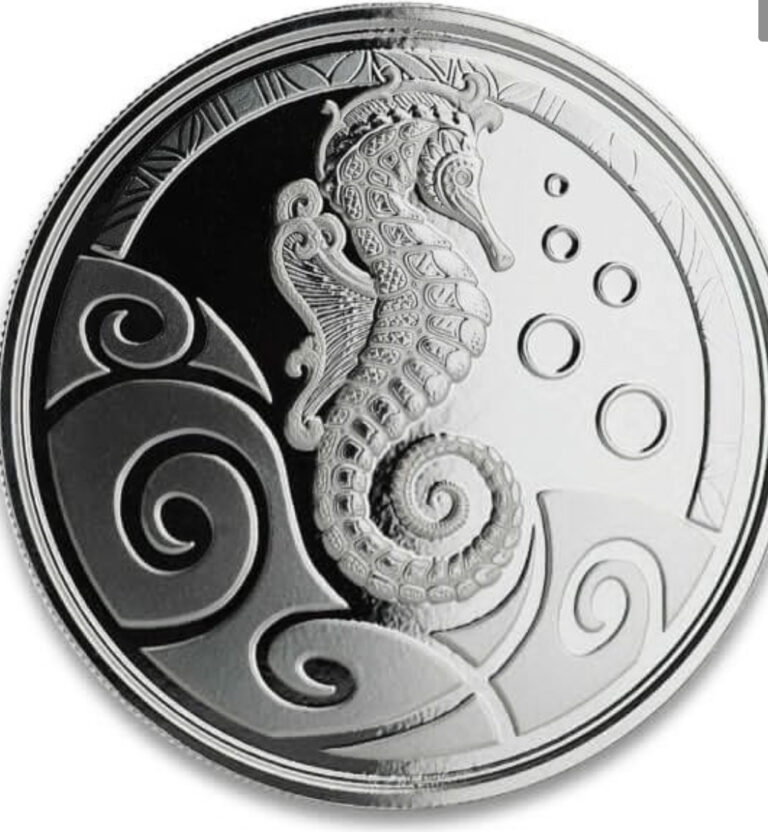 Read more about the article 2019 Samoa 1 oz Seahorse BU-Proof-like .999 fine- Scottsdale in capsule