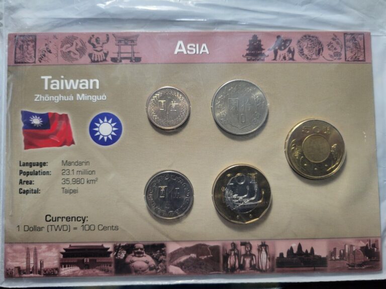 Read more about the article TAIWAN LITTLETON CARD 5 BU COINS SET NEW AND NICE SEALED IN PLASTIC