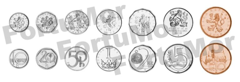 Read more about the article CZECH REPUBLIC UNC 7 COINS SET  10 20 50 Haleru 1 2 5 10 KORUN 1999 2012