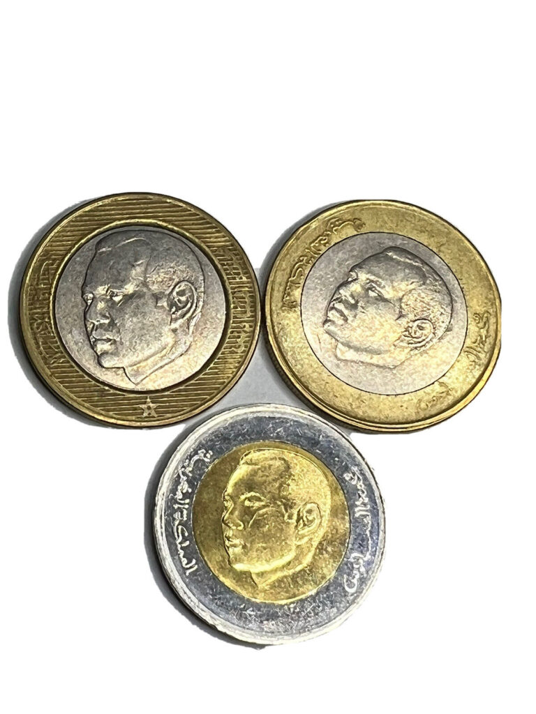 Read more about the article Morocco 3 Coins 2-10 Dirhams 2002-2018 and 1-5 Dirhams 2016 SAVE SHIPPING COLLEC