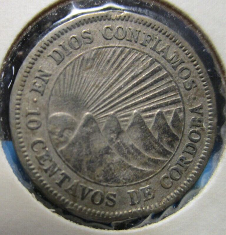 Read more about the article 1939 – Nicaragua 10 Centavos VF/XF                      (G56)