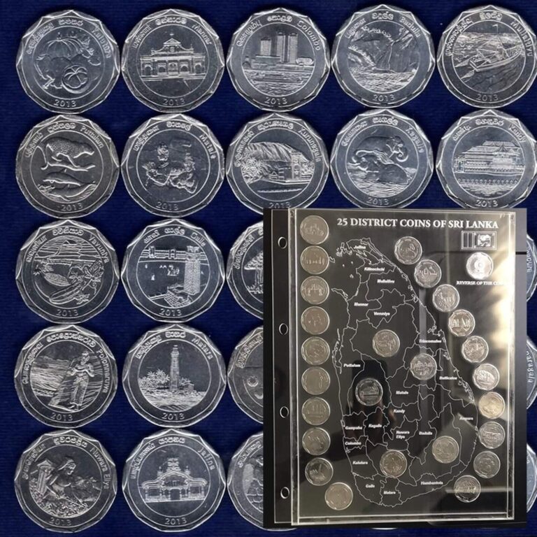 Read more about the article Ceylon Sri Lanka District Coin 02 Districts 10 rupee Coins Rare Coin Collection