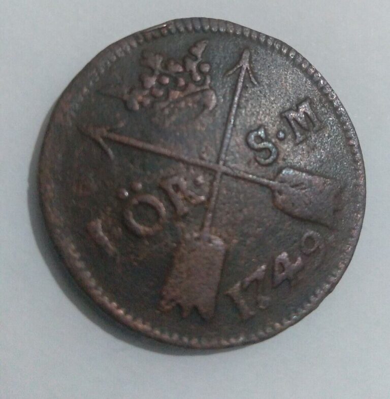 Read more about the article SWEDEN COIN 1 ORE 1749 FREDERIC I – S.M.