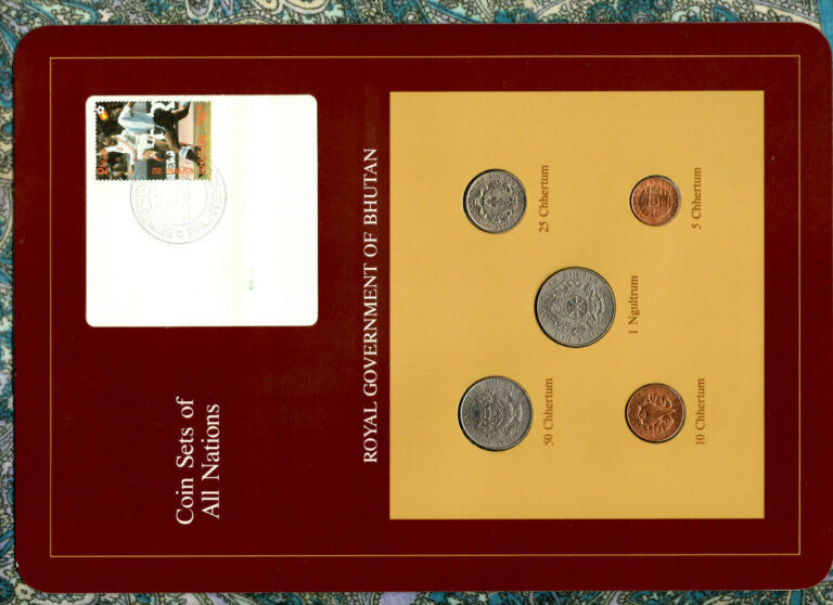 Read more about the article Coin Sets of All Nations Bhutan w/c 1979 UNC Ngultrum 5 10 25 50 Chhertum Sports