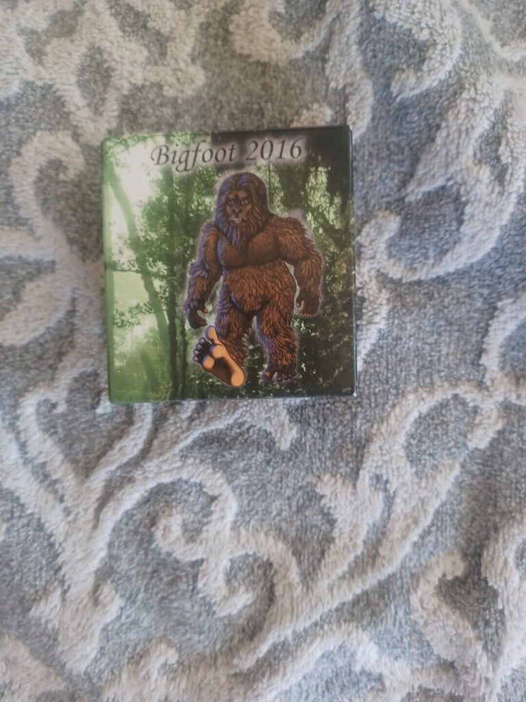 Read more about the article 2016 BURKINA FASO BIGFOOT 1OZ ANTIQUED SILVER COIN.  RARE 311/350