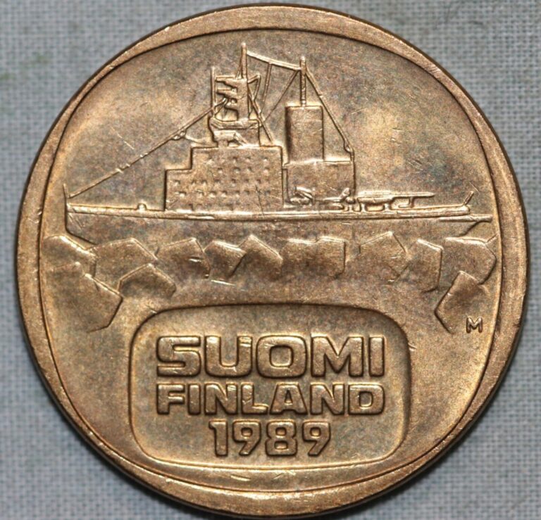 Read more about the article FINLAND 1989 5 MARKKAA~ 93¢ tracked shipping