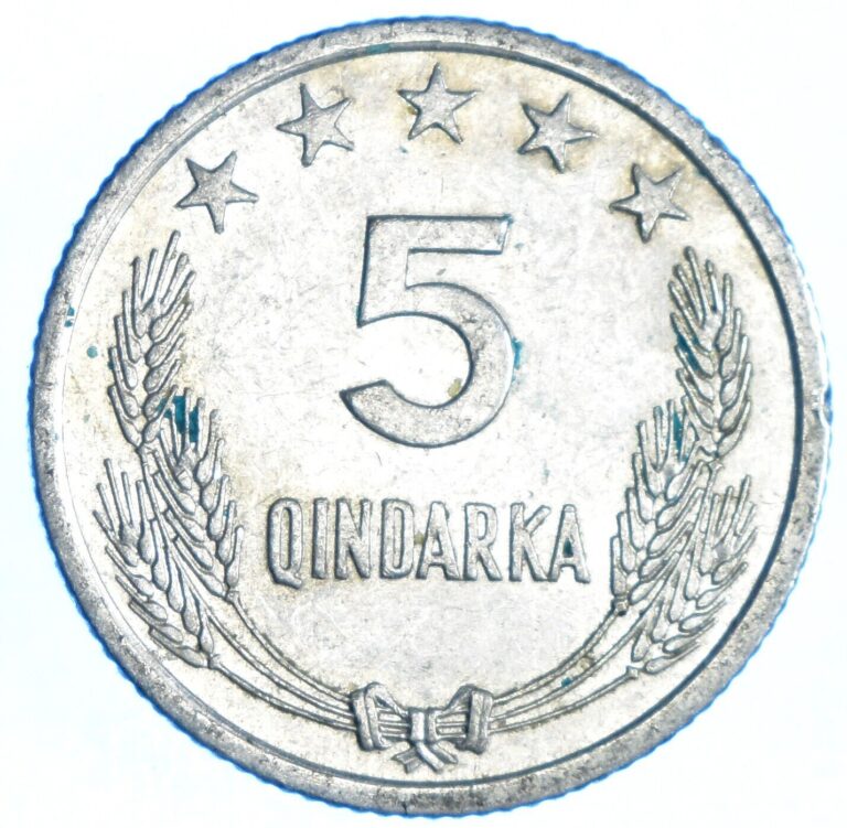 Read more about the article 2000 ALBANIA 5 QINDARKA 1969 COLLECTIBLE COIN    #WT42774