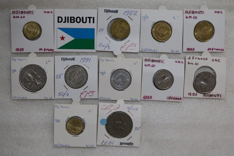 Read more about the article DJIBOUTI – 11 OLD COINS LOT B49 #1250