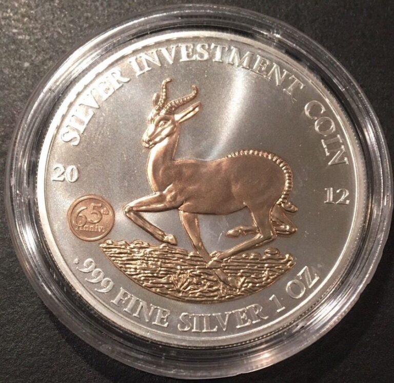 Read more about the article 2012 AFRICAN GABON SPRINGBOK GILT – 1 oz .999 Silver Coin in Capsule low mintage