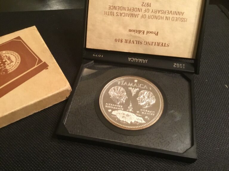 Read more about the article 1972 Jamaica Tenth Anniversary of Independence $10 Proof Edition Coin