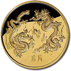 Read more about the article 1988 Singapore 5 oz Proof Gold Singold Dragon