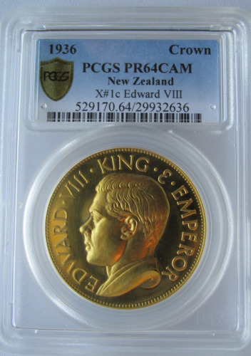 Read more about the article New Zealand 1936 Crown PCGS PR64CAM
