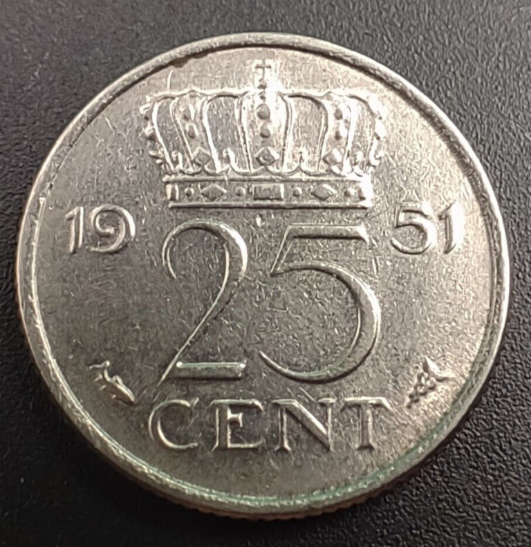 Read more about the article 1951 Netherlands 25 Cents